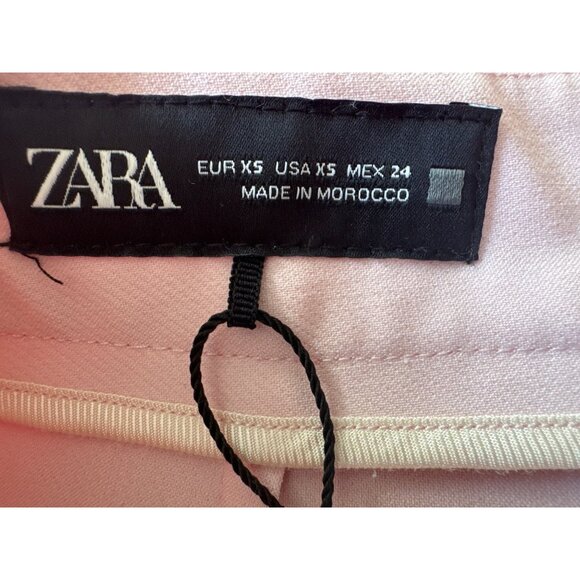 2/$30 ZARA XS Light Pink Pleated High-Waist Shorts - Picture 4 of 10